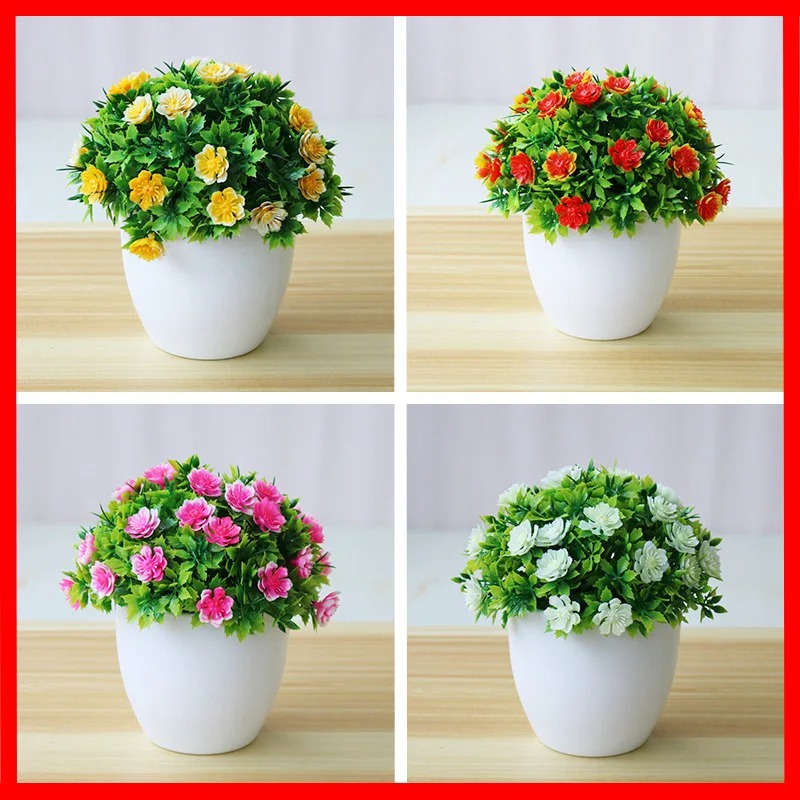 Bonsai Garden Ideas - 1 قطعة نباتات اصطناعية بونساي صغيرة