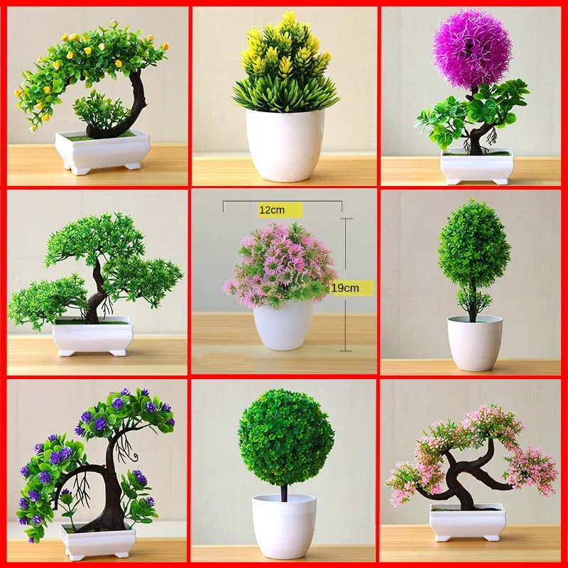 Bonsai Garden Ideas - نباتات اصطناعية صغيرة في أصيص، نباتات