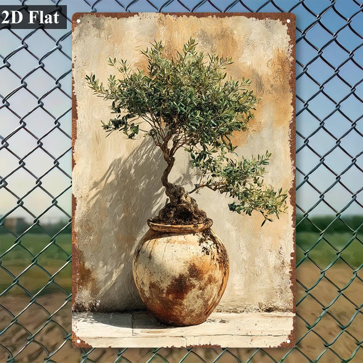 لوحة فنية جدارية معدنية عتيقة  - مراجعة Bonsai Garden Wall وسعره