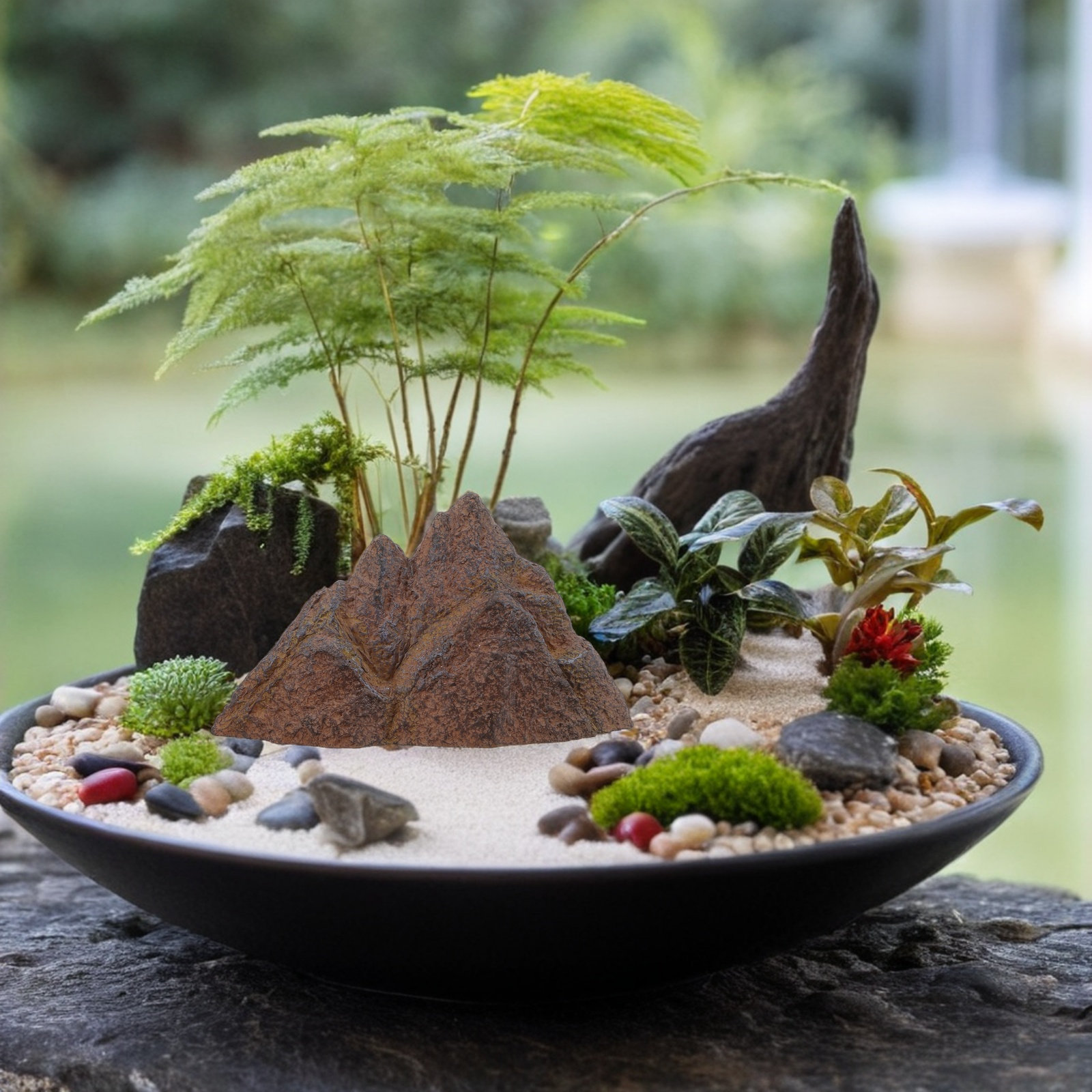 حديقة زين صخرية مصغرة، منظر طب - مراجعة Mini Bonsai Zen Garden وسعره