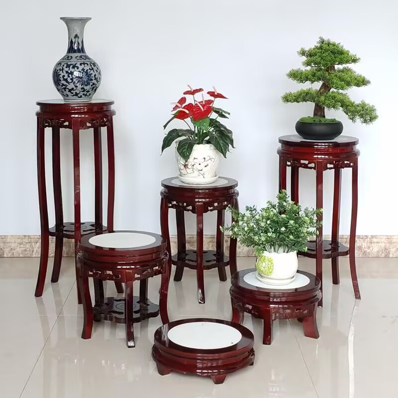 خشب الأبنوس طاولة مستديرة الحر - مراجعة Bonsai Garden Display Stands وسعره
