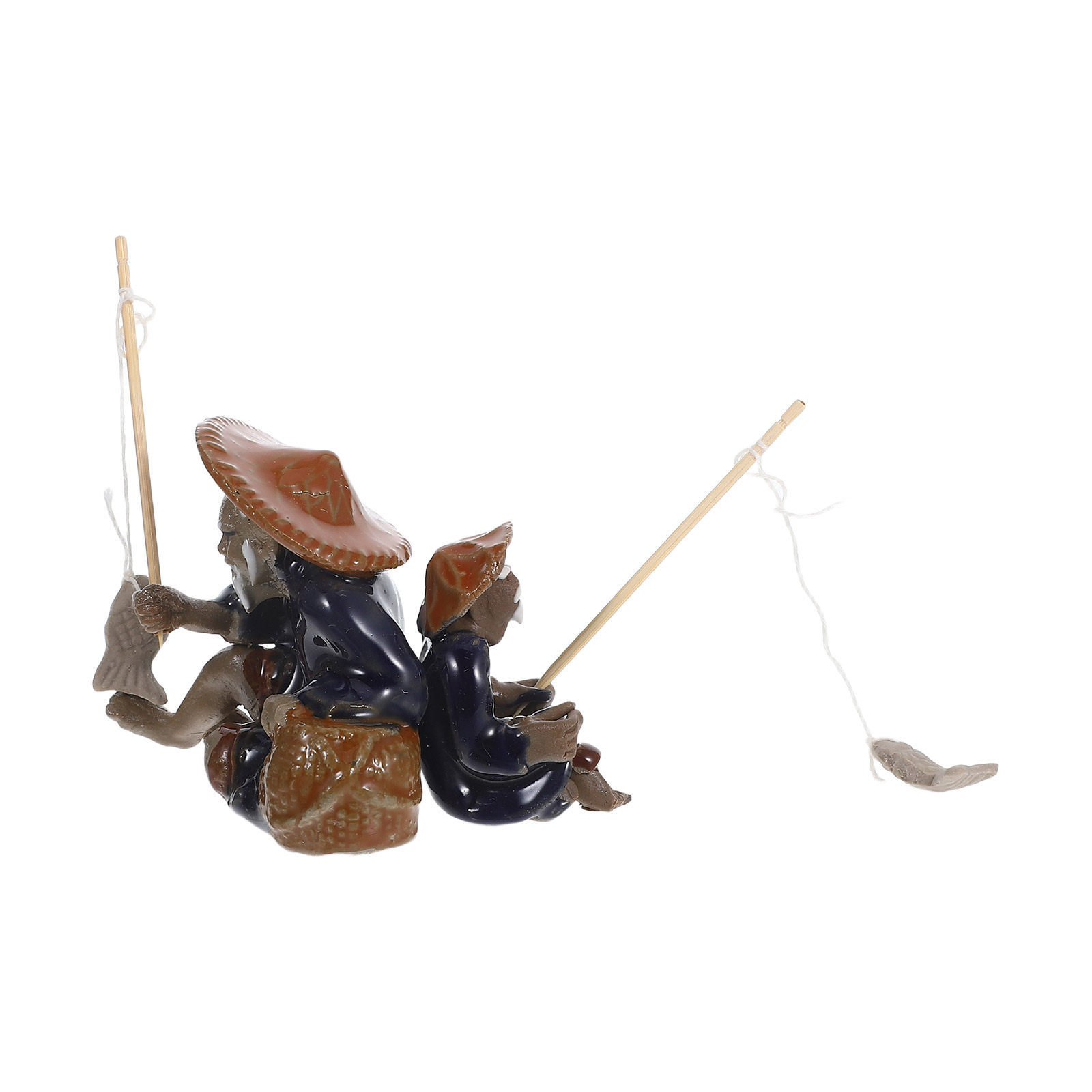 قطعتان من تماثيل الصياد المصغر - مراجعة Mini Bonsai Zen Garden وسعره