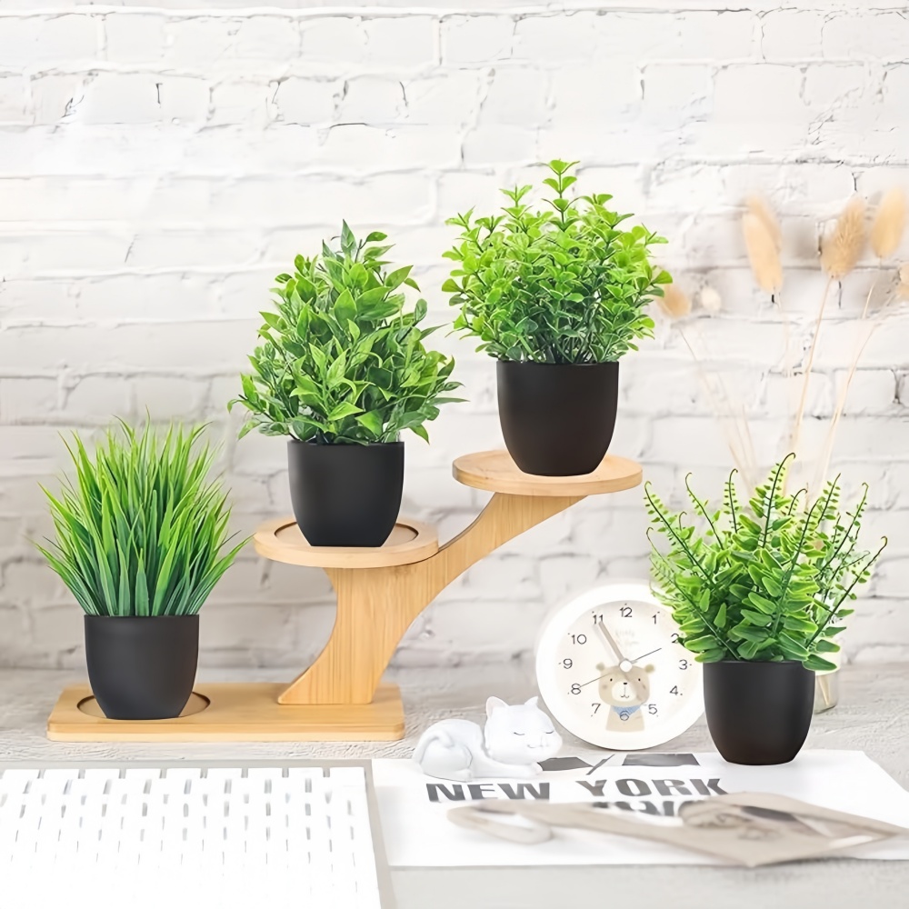 مجموعة من 4 نباتات اصطناعية صغ - مراجعة Bonsai Garden Ideas وسعره