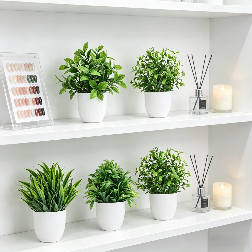مجموعة من 4 نباتات اصطناعية صغ - مراجعة Bonsai Garden Ideas وسعره