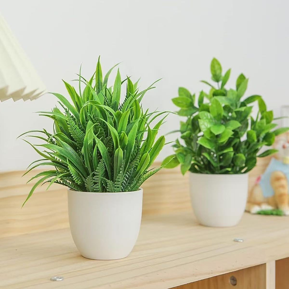 مجموعة من 4 نباتات اصطناعية صغ - مراجعة Bonsai Garden Ideas وسعره