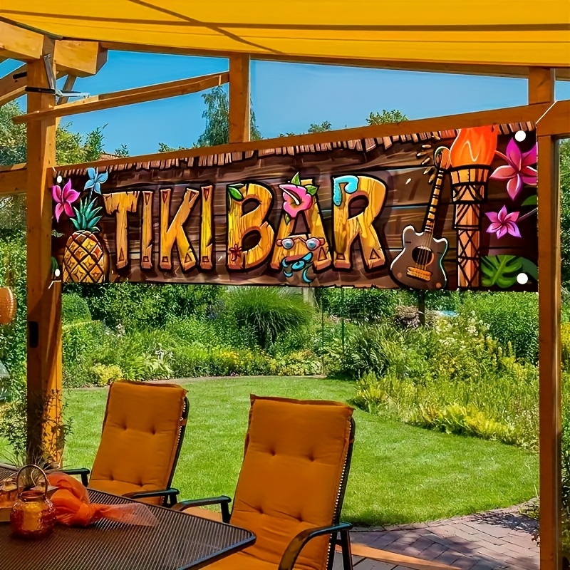 لافتة Tiki Bar الاستوائية لشاط - مراجعة Bonsai Garden Ideas وسعره
