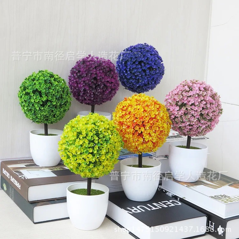 نباتات اصطناعية صغيرة في أصيص، - مراجعة Bonsai Garden Ideas وسعره